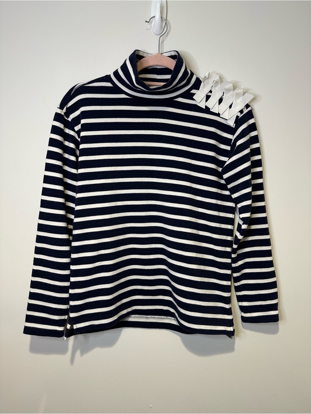 j crew crewcuts striped turtleneck shirt size 14 girls